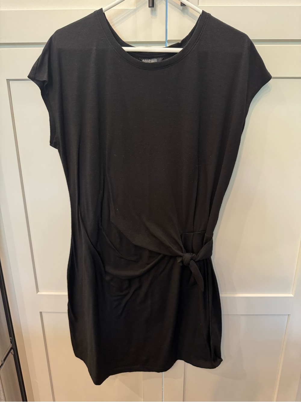 Classic Black Tie-Waist Women's Dress